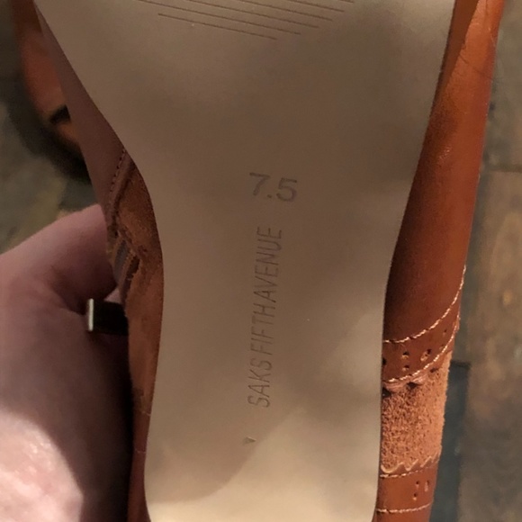 Open toe Oxford high heel shoe - Picture 5 of 9